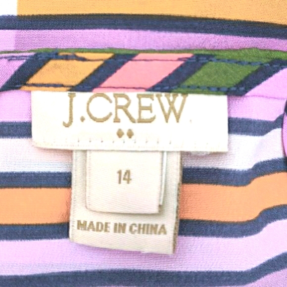 J Crew Striped Racerback Cami (Sz 14) - Picture 8 of 9